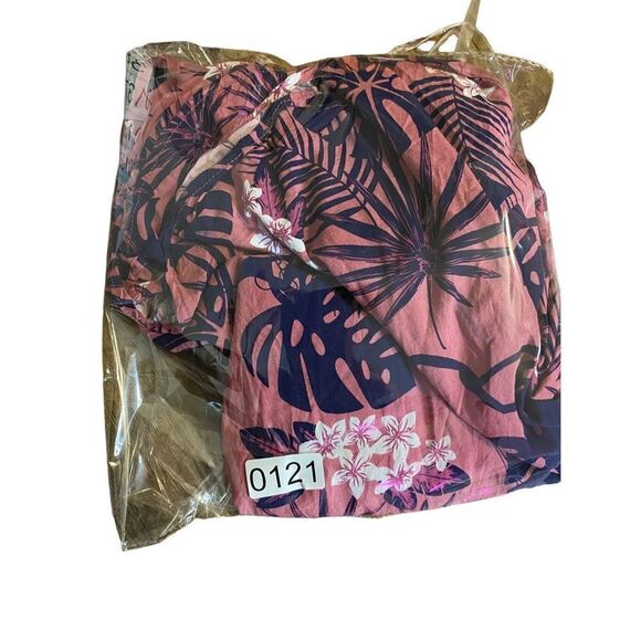 ModCloth X Collectif Button Front Maxi Skirt Blush with Navy Print - Picture 8 of 8